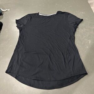 Black Under Armour Cap Sleeve Workout Top